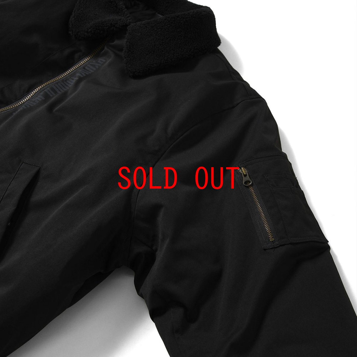 画像7: Military Code Flight Bomber Jacket ミリタリー フライト ボンバー ジャケット Black (7)