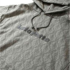 画像6: Damask Pattern Logo US Cotton Hooded Sweatshirt ダマスク ロゴ プルオーバー パーカー スウェット Gray (6)