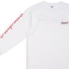 画像4: Buy Back Retro L/S Neon embroidery Tee ロングスリーブ ロンT 長袖 Tシャツ 刺繍 White (4)