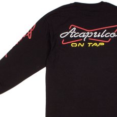 画像4: Buy Back Retro L/S Neon embroidery Tee ロングスリーブ ロンT 長袖 Tシャツ 刺繍 Black (4)