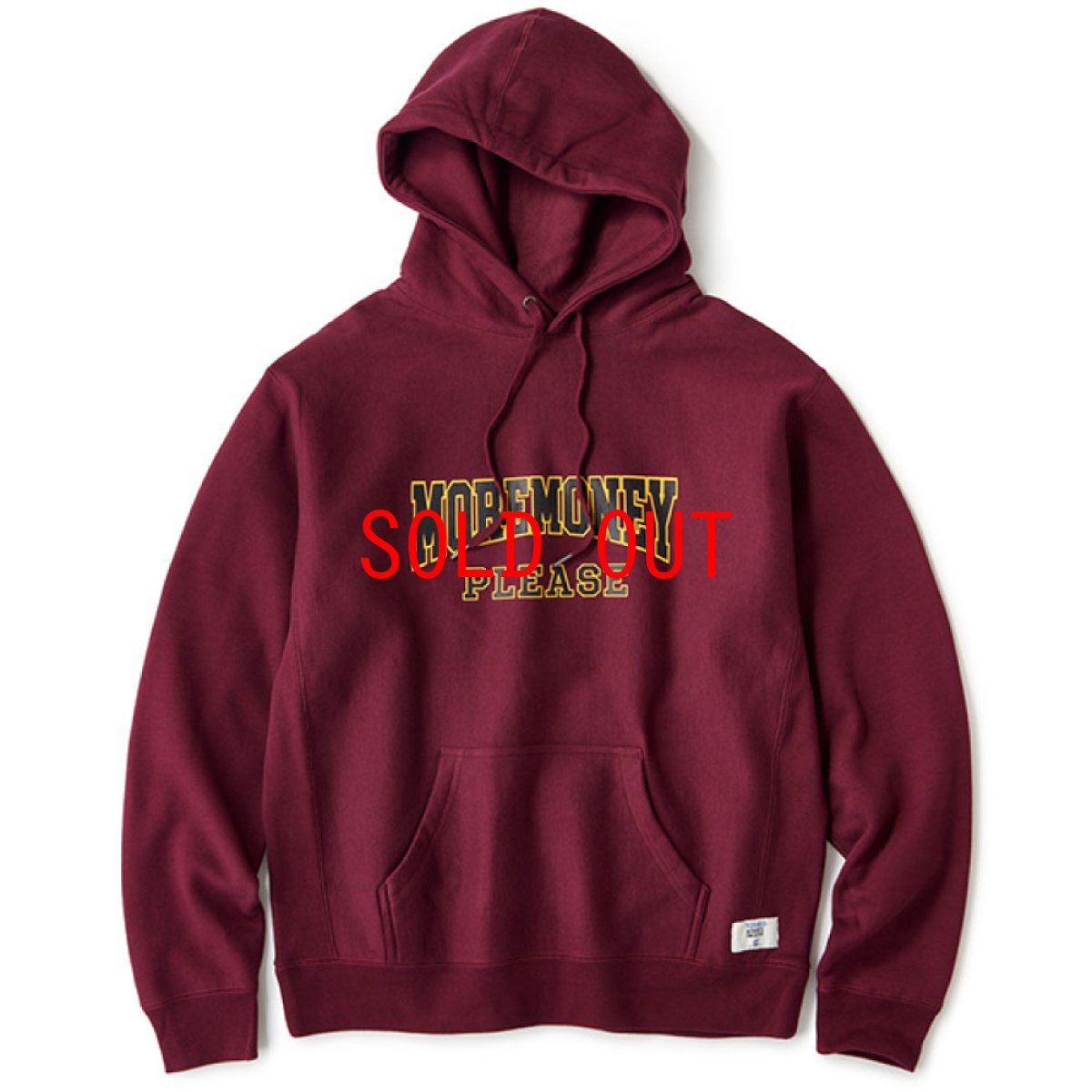 画像1: Mo Money Heavy Weight Hoodie カレッジ スウェット フーディ パーカー ロゴ Burgundy (1)