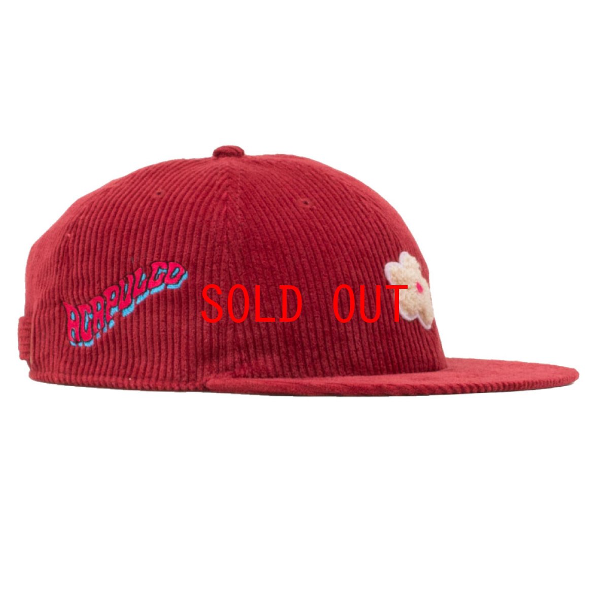 画像5: Daisy Corduroy 6 Panel Cap コーデュロイ 刺繍 キャップ 帽子 Navy Brown Burgundy Green (5)