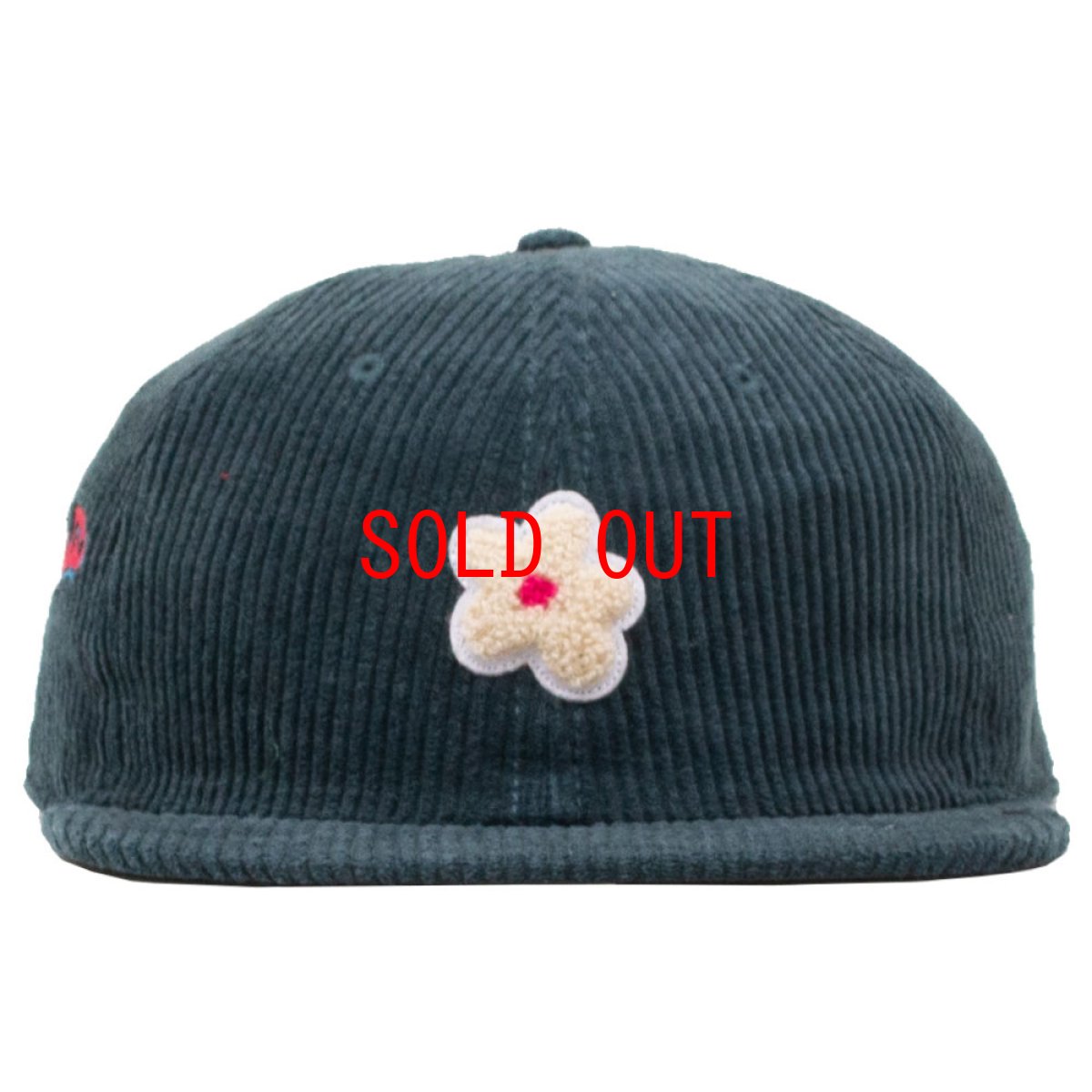 画像9: Daisy Corduroy 6 Panel Cap コーデュロイ 刺繍 キャップ 帽子 Navy Brown Burgundy Green (9)