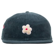 画像9: Daisy Corduroy 6 Panel Cap コーデュロイ 刺繍 キャップ 帽子 Navy Brown Burgundy Green (9)