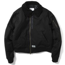 画像1: Military Code Flight Bomber Jacket ミリタリー フライト ボンバー ジャケット Black (1)