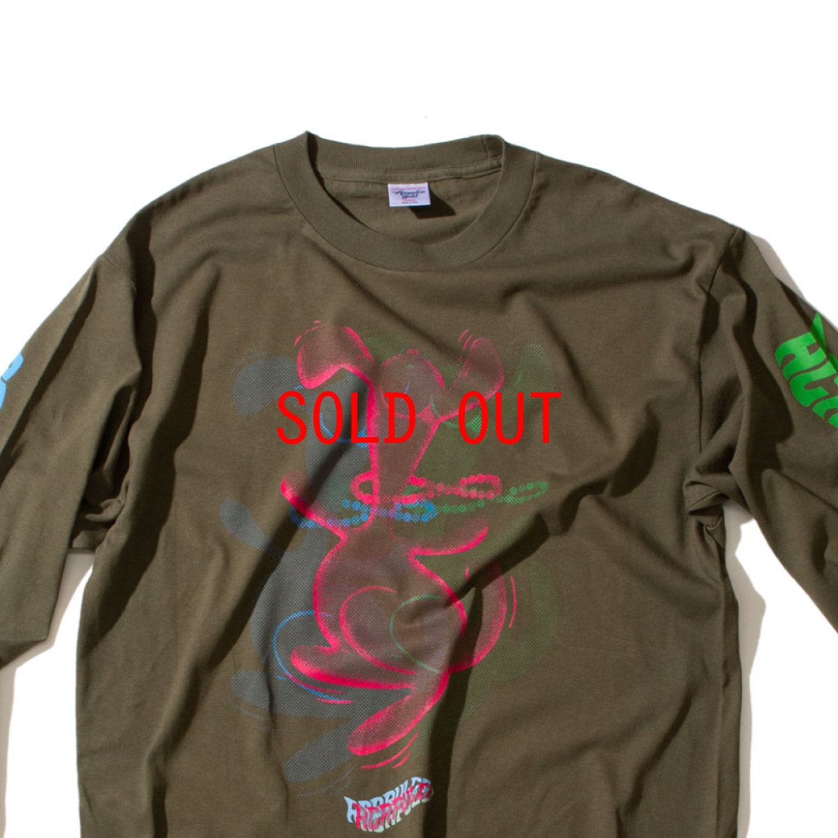 画像2: Are You Experienced L/S Tee ロングスリーブ ロンT 長袖 Tシャツ Olive Green (2)