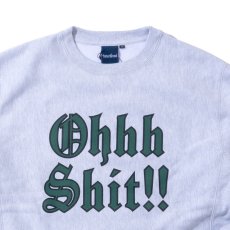 画像6: Ohhh Shit Crewneck Heavy Weight Sweat Shirt ヘヴィ スウェット クルーネック カレッジ ロゴ Ash Gray (6)