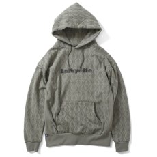 画像2: Damask Pattern Logo US Cotton Hooded Sweatshirt ダマスク ロゴ プルオーバー パーカー スウェット Gray (2)