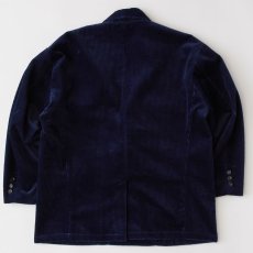 画像3: Classic Corduroy Relax Jacket リラックス コーデュロイ スモーキング ジャケット ショールカラー Navy (3)