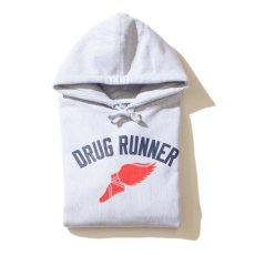 画像1: Drug Runner Pullover Sweat Shirt カレッジ プルオーバー スウェット フーディー パーカー Heather Gray (1)