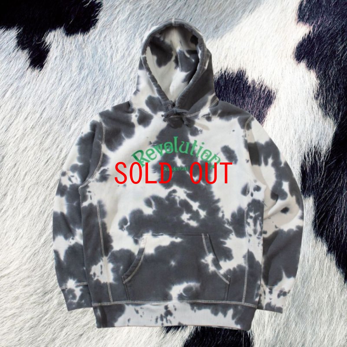 画像3: Revolution Tie-Dye Pullover Sweat Shirt タイダイ プルオーバー スウェット フーディー パーカー Black (3)
