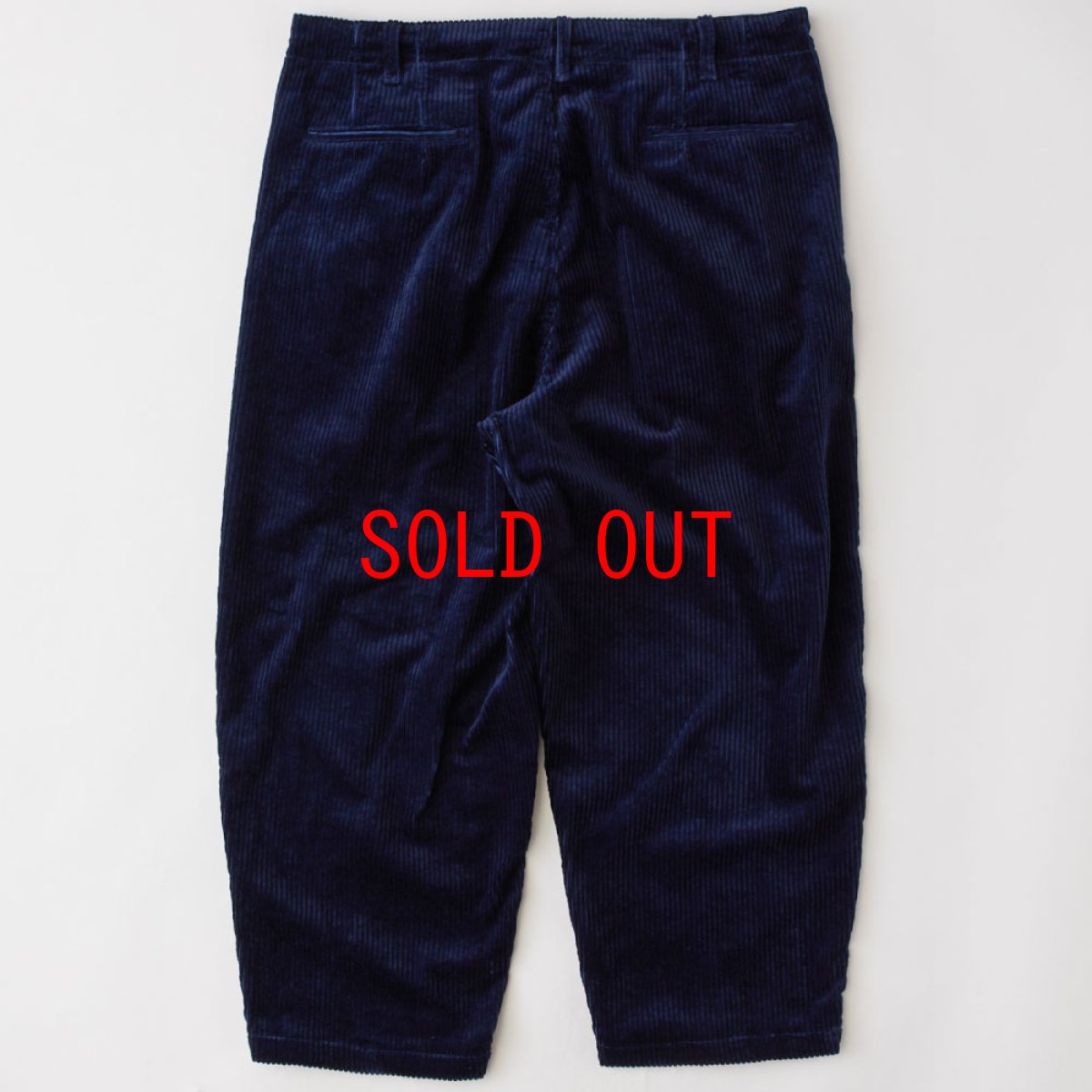 画像3: Classic Corduroy Wide Pants コーデュロイ ワイド パンツ ワイド テーパード Navy (3)
