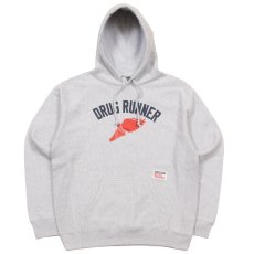 画像2: Drug Runner Pullover Sweat Shirt カレッジ プルオーバー スウェット フーディー パーカー Heather Gray (2)