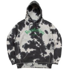 画像1: Revolution Tie-Dye Pullover Sweat Shirt タイダイ プルオーバー スウェット フーディー パーカー Black (1)