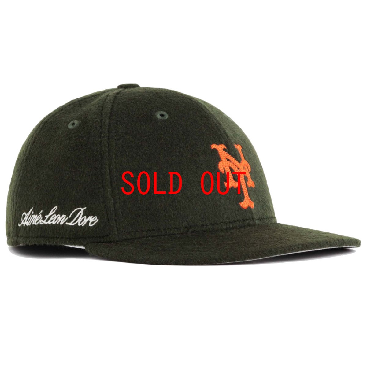 画像1: × Aime Leon dore LP 59Fifty Cap NewYork Mets Moleskin Green エメ レオン ドレ　ニューヨーク メッツ キャップ 帽子 (1)