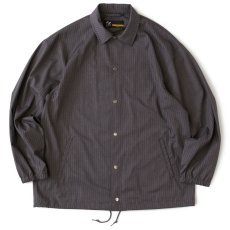 画像2: Bescoach Stripe Coach Jacket ストライプ コーチ ジャケット Gray (2)