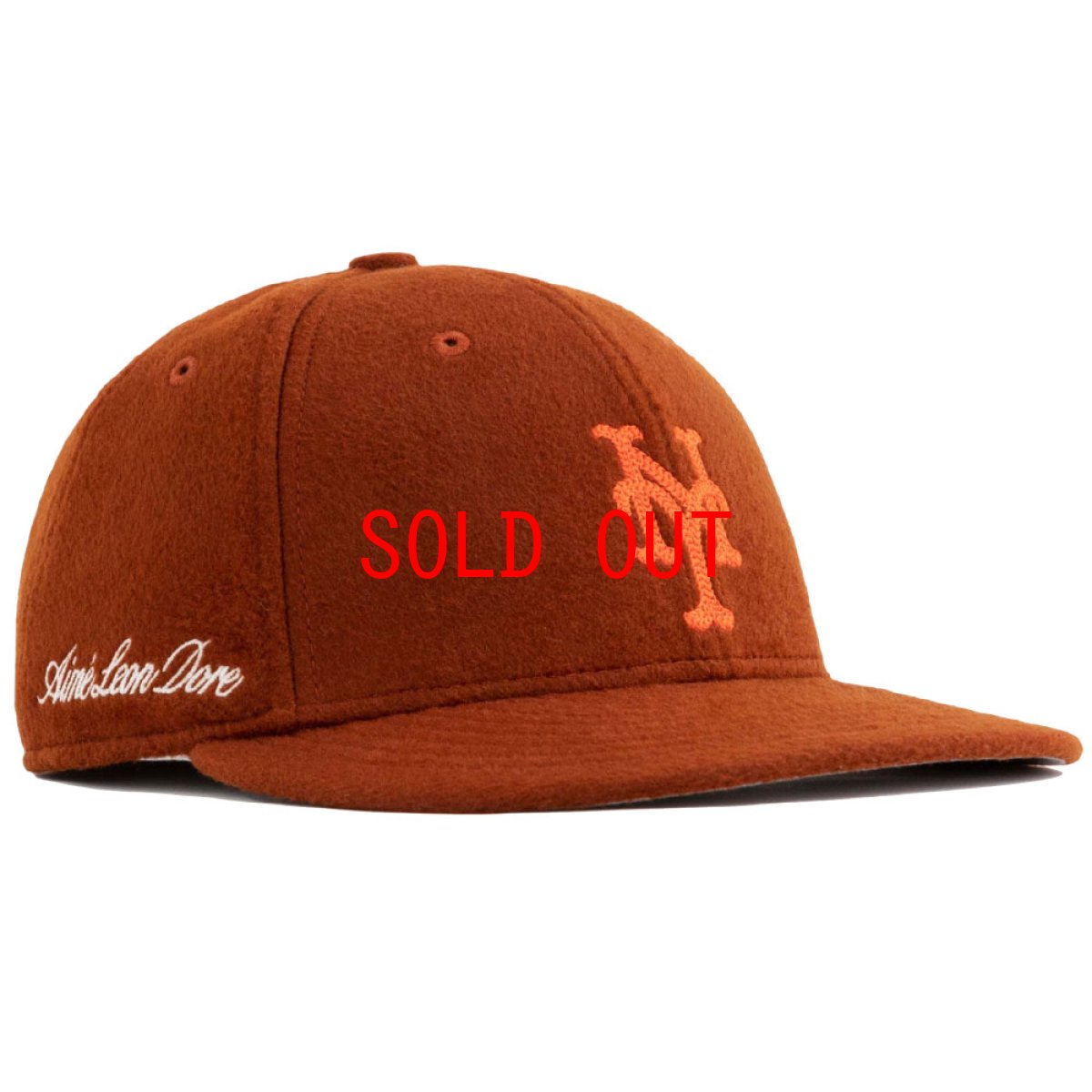 画像1: × Aime Leon dore LP 59Fifty Cap NewYork Mets Moleskin Burgundy エメ レオン ドレ　ニューヨーク メッツ キャップ 帽子 (1)