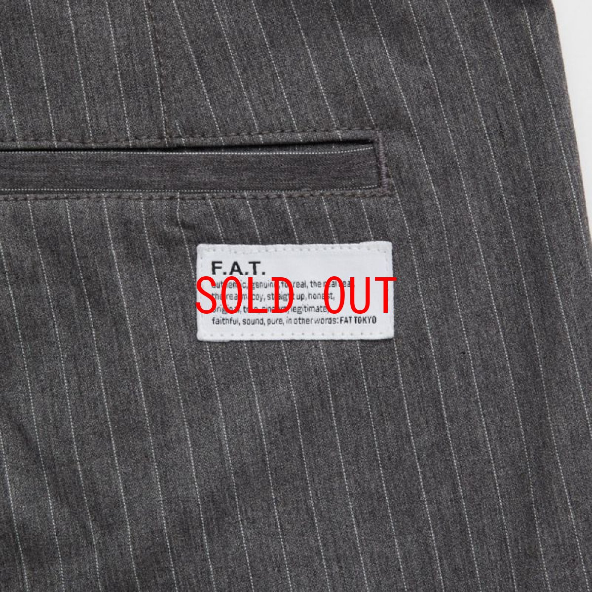 画像6: Gigacks Wide Pants ストライプ ワイド パンツ テーパード Gray (6)