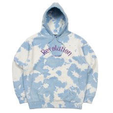 画像1: Revolution Tie-Dye Pullover Sweat Shirt タイダイ プルオーバー スウェット フーディー パーカー Blue (1)