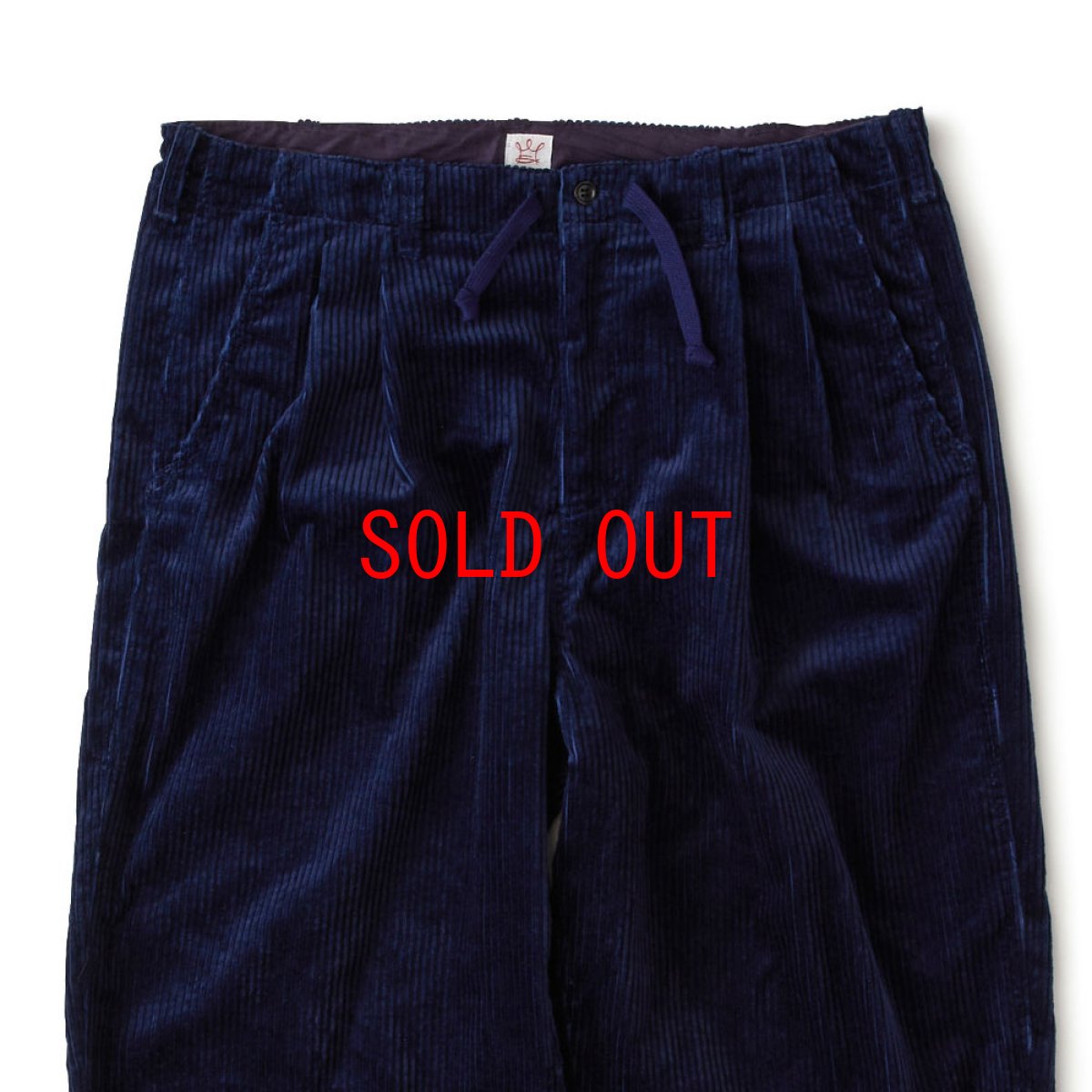 画像4: Classic Corduroy Wide Pants コーデュロイ ワイド パンツ ワイド テーパード Navy (4)