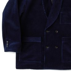 画像7: Classic Corduroy Relax Jacket リラックス コーデュロイ スモーキング ジャケット ショールカラー Navy (7)