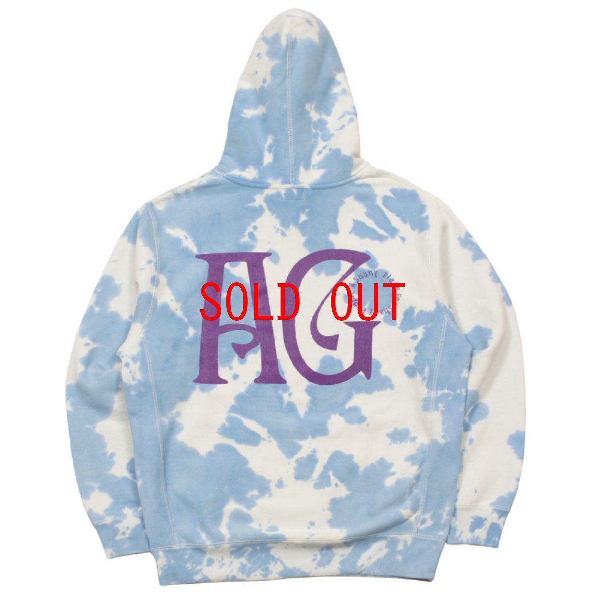 画像2: Revolution Tie-Dye Pullover Sweat Shirt タイダイ プルオーバー スウェット フーディー パーカー Blue (2)