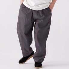 画像1: Gigacks Wide Pants ストライプ ワイド パンツ テーパード Gray (1)