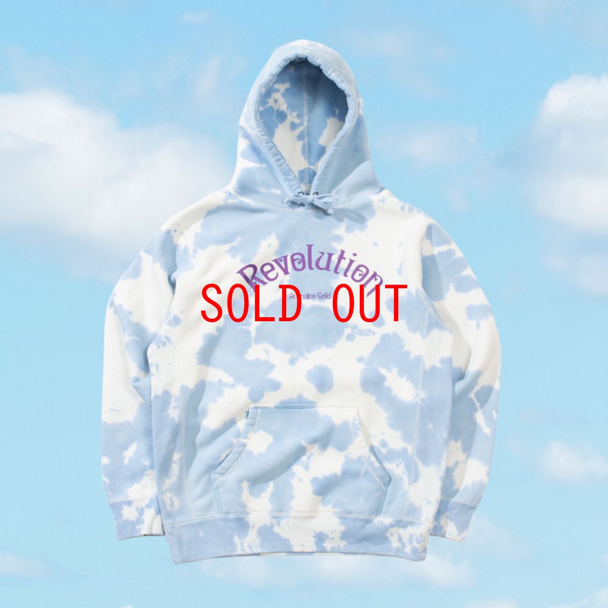画像3: Revolution Tie-Dye Pullover Sweat Shirt タイダイ プルオーバー スウェット フーディー パーカー Blue (3)