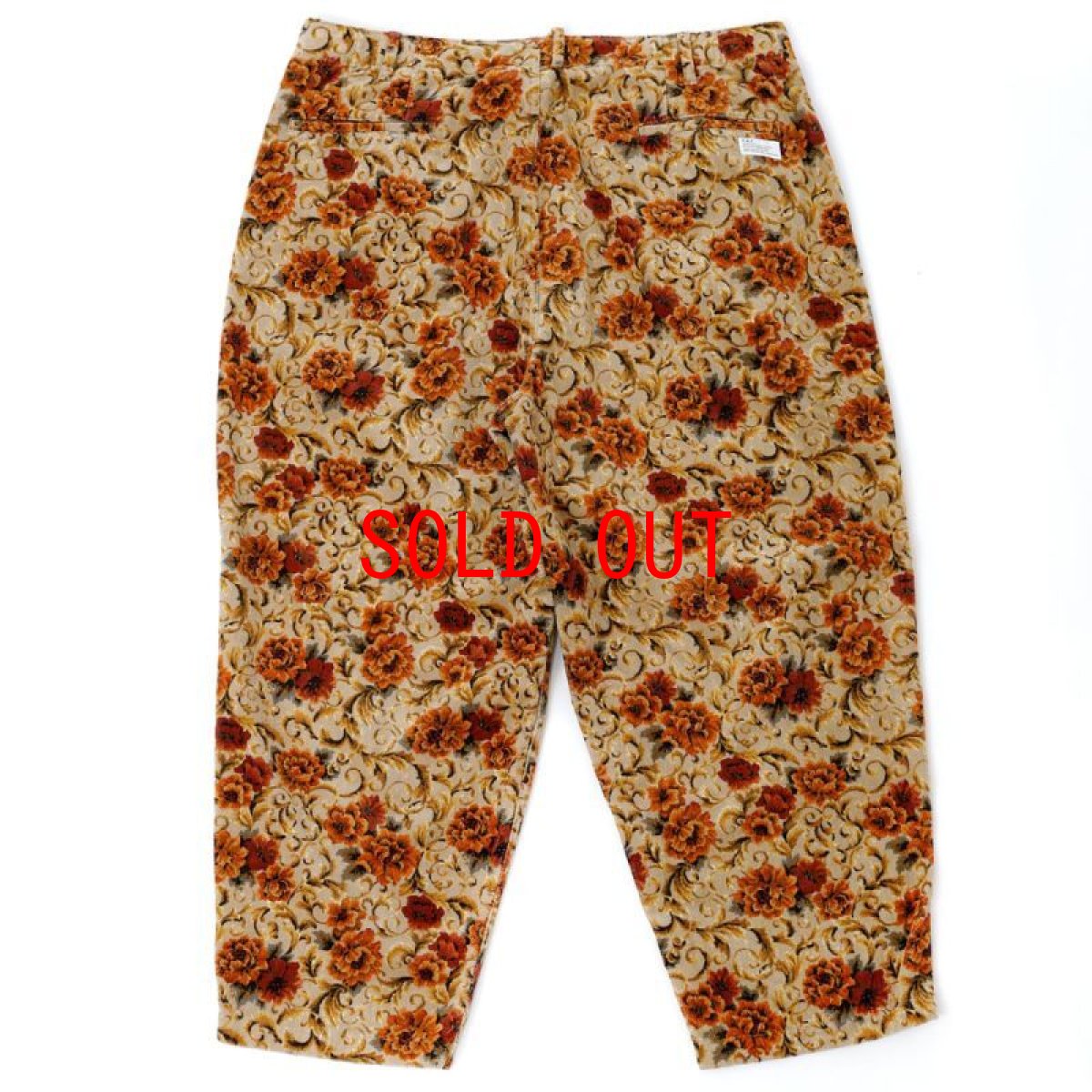 画像3: Gigarose Pants ゴシック フラワー ライスコード ワイド テーパード パンツ Beige (3)