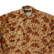 画像4: Gardener Flower Shirt Jacket ゴシック フラワー ライスコード シャツ ジャケット 長袖 Beige  (4)