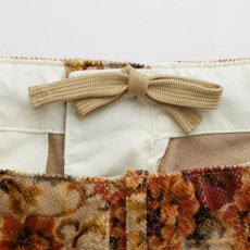 画像6: Gigarose Pants ゴシック フラワー ライスコード ワイド テーパード パンツ Beige (6)