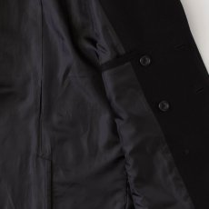 画像6: Pover P-Coat ウール メルトン Pコート ジャケット リラックス Black  (6)