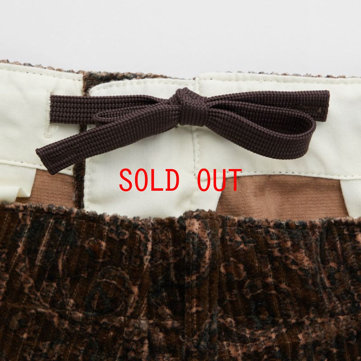 画像6: Gigacomma Paisley Corduroy Pants ペイズリー 太畝 コーデュロイ パンツ Brown (6)