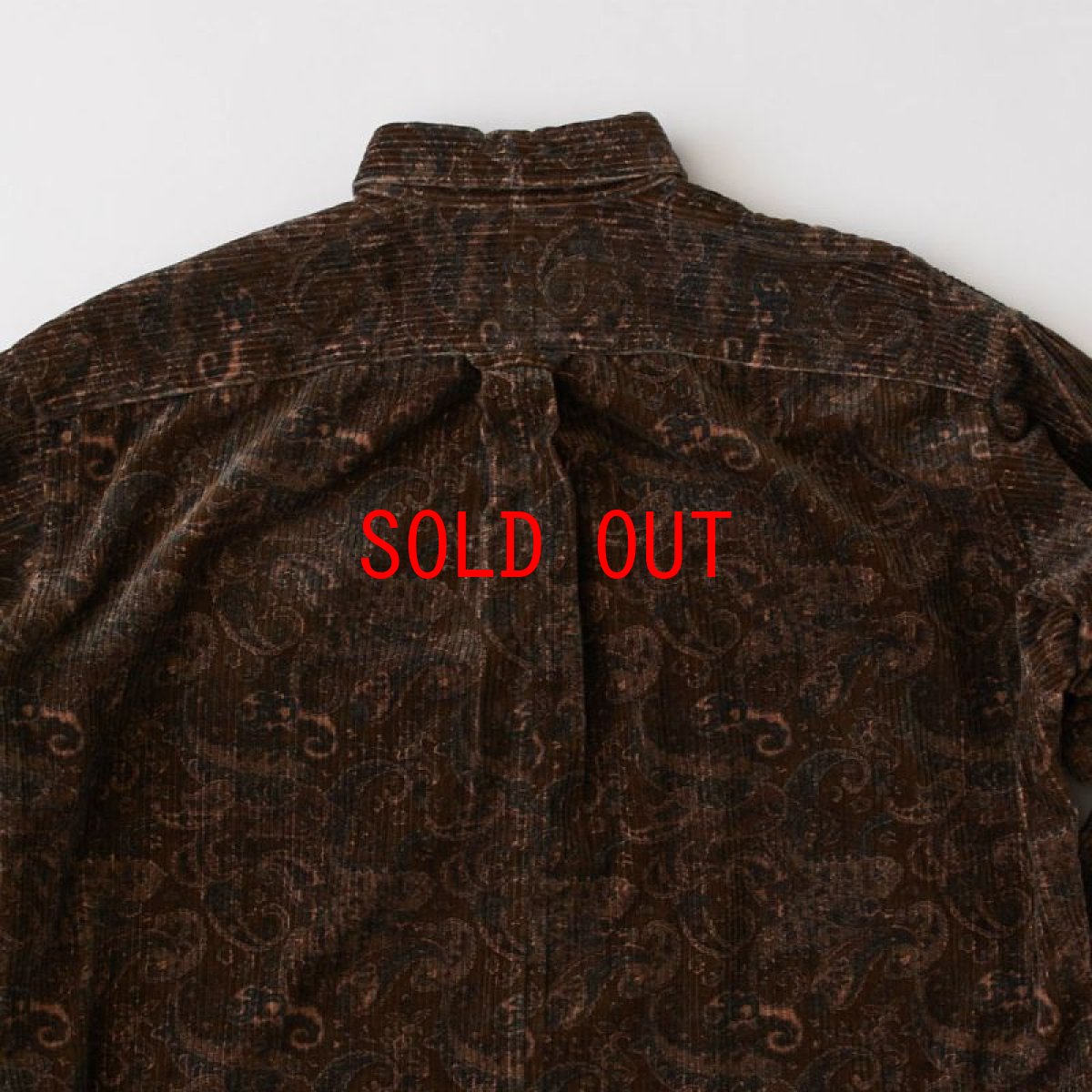 画像5: Walesley Paisley Corduroy Shirt ペイズリー 太畝 コーデュロイ シャツ 長袖 Brown (5)