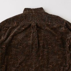 画像5: Walesley Paisley Corduroy Shirt ペイズリー 太畝 コーデュロイ シャツ 長袖 Brown (5)