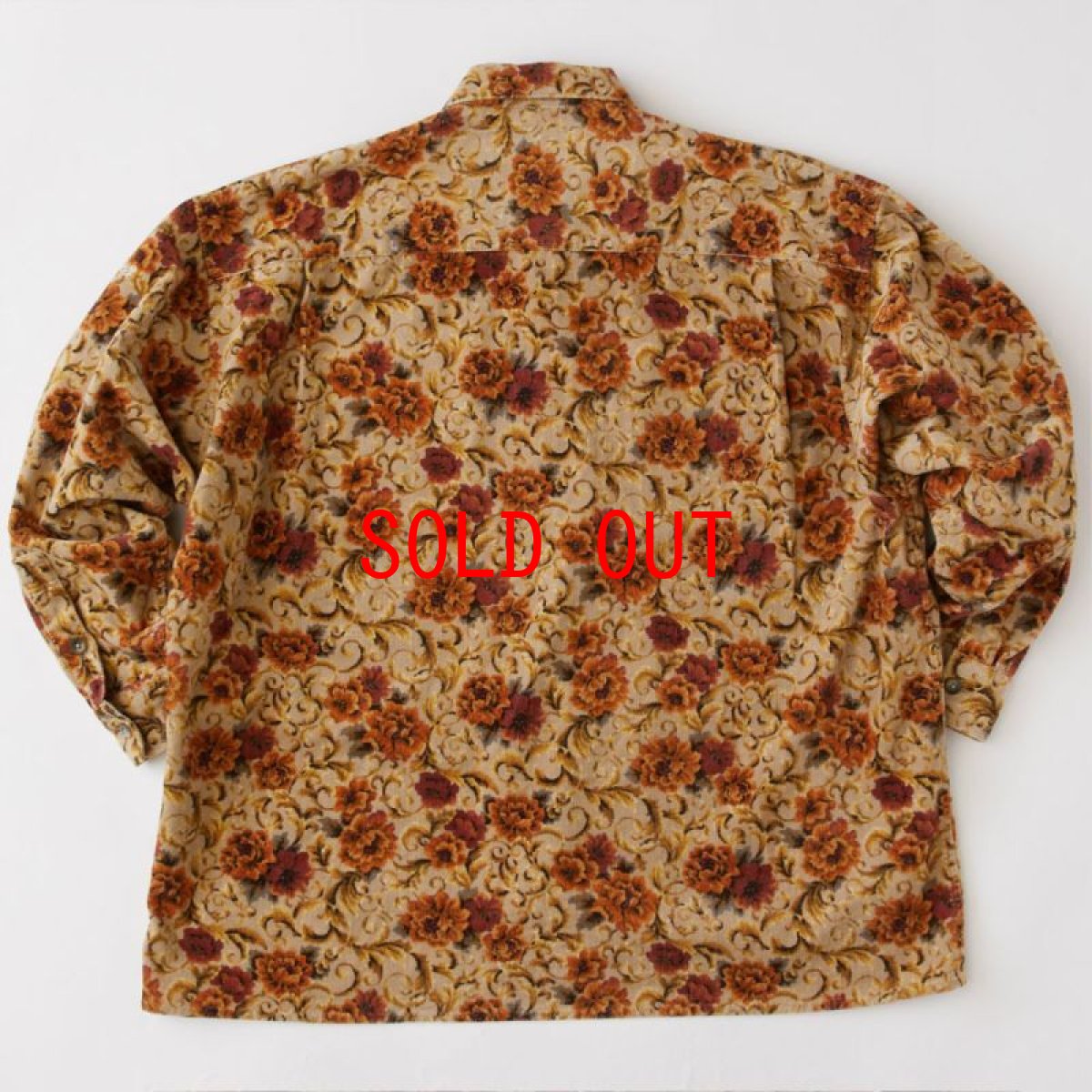 画像3: Gardener Flower Shirt Jacket ゴシック フラワー ライスコード シャツ ジャケット 長袖 Beige  (3)