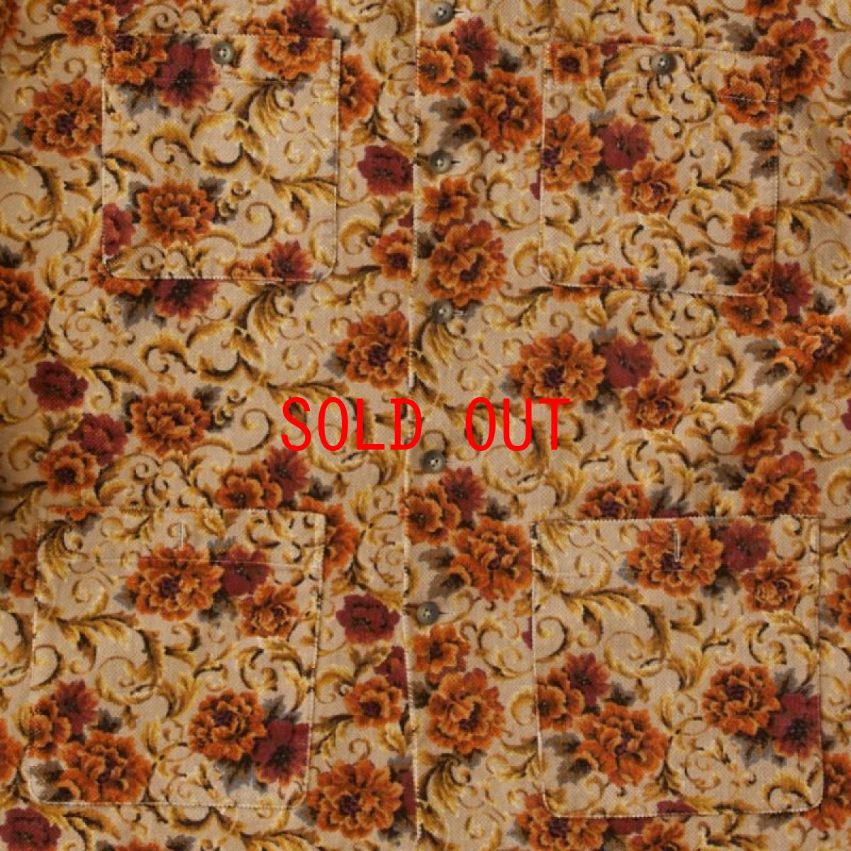 画像7: Gardener Flower Shirt Jacket ゴシック フラワー ライスコード シャツ ジャケット 長袖 Beige  (7)