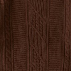 画像6: Gigandhi Fisherman Knit Sweater フィッシャーマン ニット Brown (6)