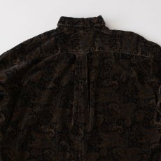 画像5: Walesley Paisley Corduroy Shirt ペイズリー 太畝 コーデュロイ シャツ 長袖 Black (5)