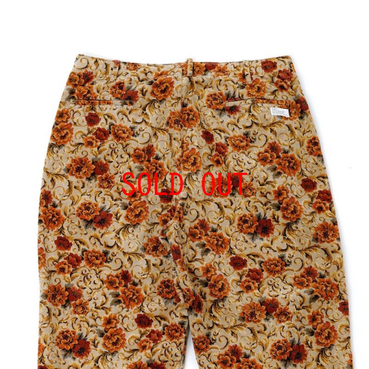 画像5: Gigarose Pants ゴシック フラワー ライスコード ワイド テーパード パンツ Beige (5)