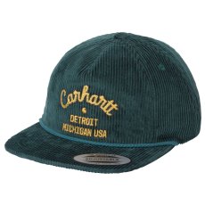 画像1: Dennis Cap Corduroy Logo embroidery ロゴ コーデュロイ パネル 刺繍 キャップ 帽子 (1)