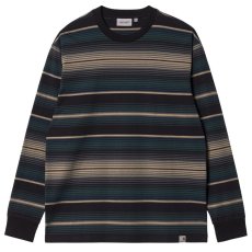 画像2: Tuscon Stripe L/S Tee Border 長袖 ボーダー Tシャツ Frasier Green (2)