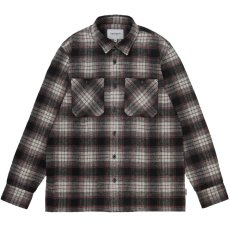 画像2: Hagen Check L/S Shirt Hammer ハーゲン 長袖 ウール チェック シャツ ロングスリーブ Hammer Gray (2)