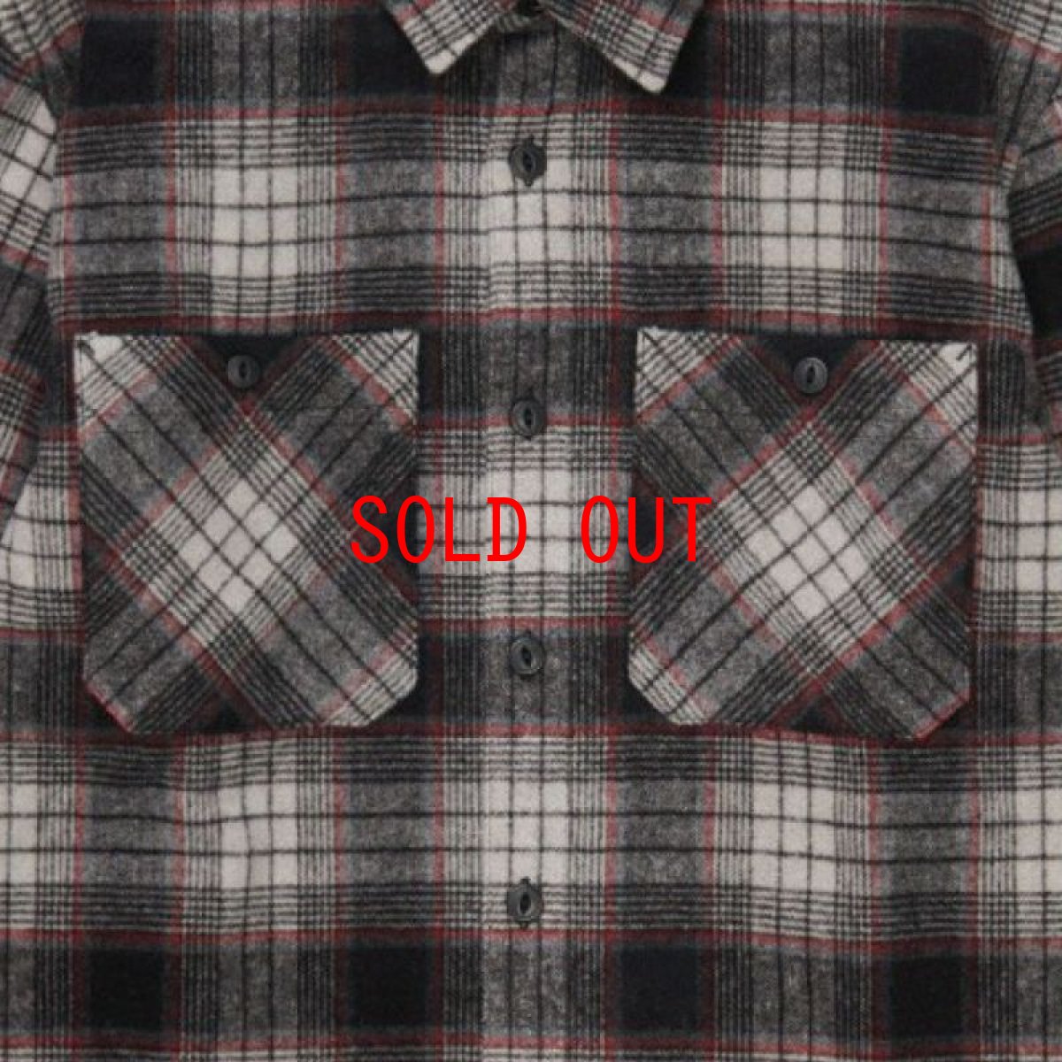 画像6: Hagen Check L/S Shirt Hammer ハーゲン 長袖 ウール チェック シャツ ロングスリーブ Hammer Gray (6)