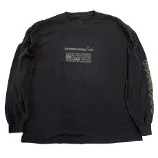 画像2: × Fragment Design L/S Tee フラグメント 長袖 Tシャツ トラヴィス スコット 刺繍 Black by Travis Scott (2)