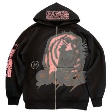 画像1: × Fragment Design Sunrise Zip Up Sweat Hoodie embroidery フラグメント ジップアップ スウェット パーカー トラヴィス スコット 刺繍 Black by Travis Scott (1)