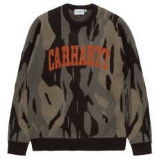 画像2: University Script Logo Sweater カレッジ ロゴ アーチ セーター Camo Unite (2)