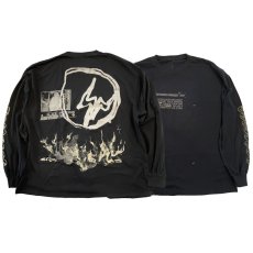 画像1: × Fragment Design L/S Tee フラグメント 長袖 Tシャツ トラヴィス スコット 刺繍 Black by Travis Scott (1)