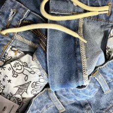 画像7: Santosuosso Denim Baggiest embroidery Pants デニム 刺繍 バギー パンツ Washed Indigo (7)