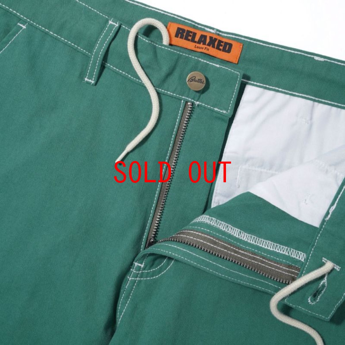 画像5: Herringbone Relaxed Chino Pants リラックス チノ パンツ Green (5)